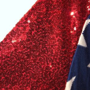 Sequin Americana top